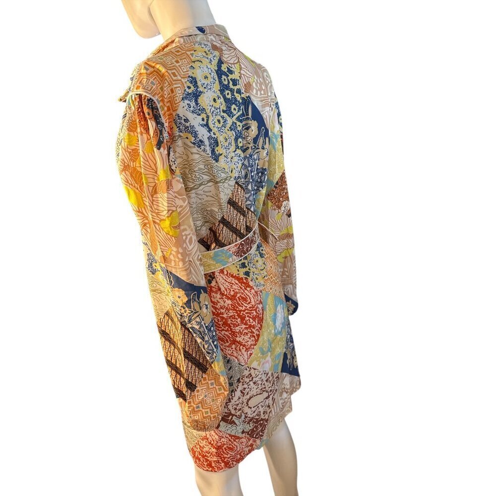 Dalia Macphee Multicolor Patchwork Button Down Sh… - image 5